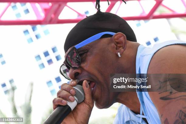 Rapper/actor Coolio performs at the Flamingo Go Pool Dayclub at Flamingo Las Vegas on July 21, 2019 in Las Vegas, Nevada.