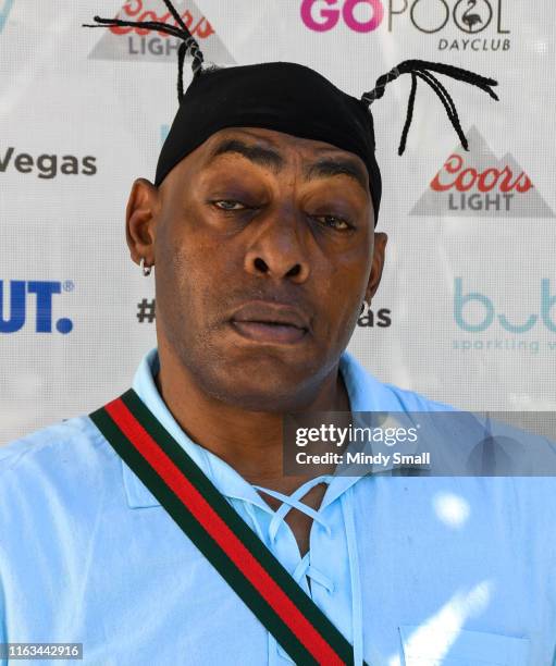 Rapper/actor Coolio arrives at the Flamingo Go Pool Dayclub at Flamingo Las Vegas on July 21, 2019 in Las Vegas, Nevada.