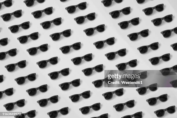 seamless sunglasses, black and white - representing stock illustrations