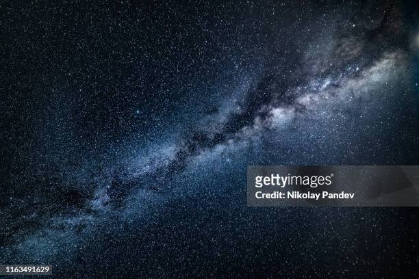 milky way galaxy background - creative stock image - nebula stock pictures, royalty-free photos & images