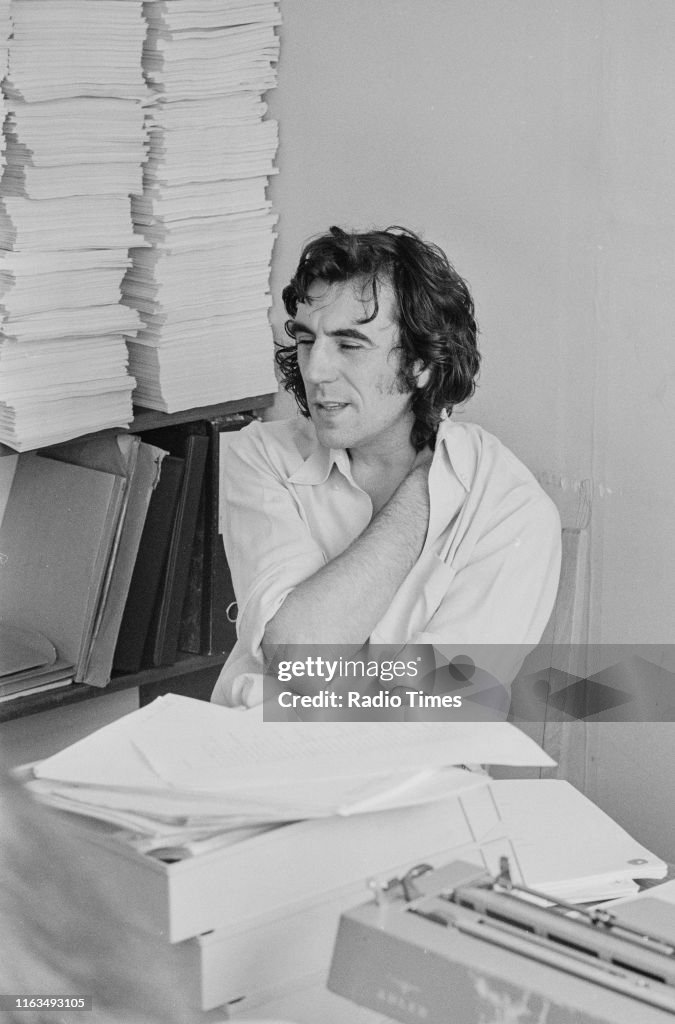 Monty Python Writer Actor and writer Terry Jones in a script conference for BBC... News ...