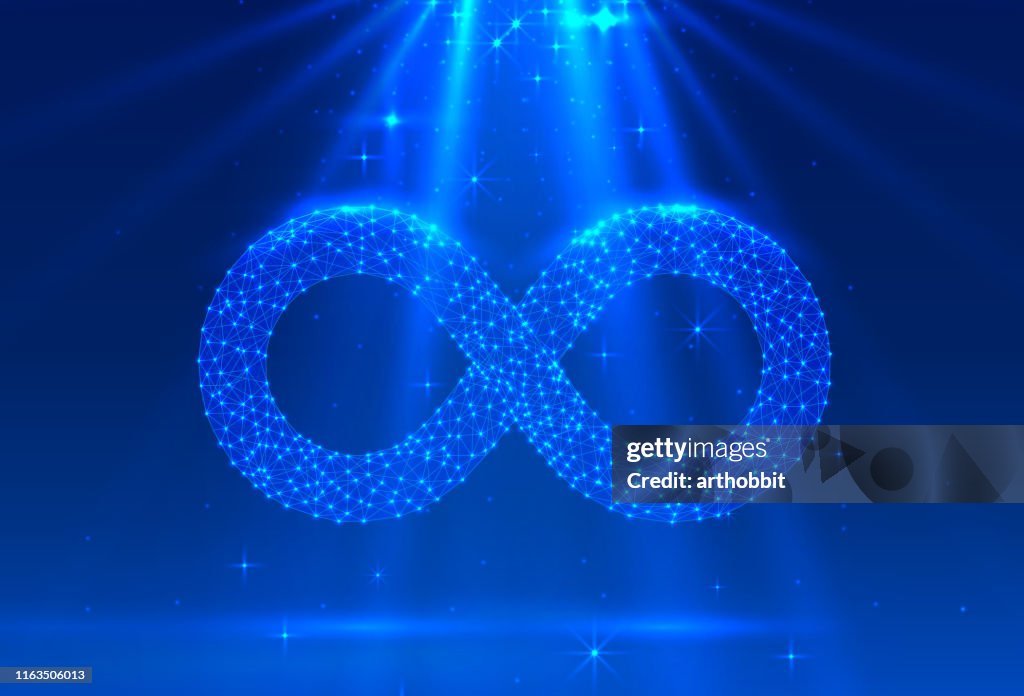 Digital Infinity Sign Symbol Of Infinity Electronic Sign Technology Network Digital High-Res ...