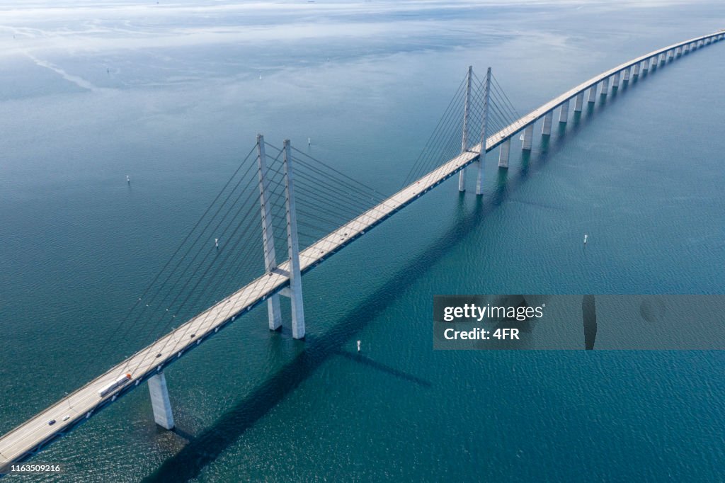 Øresund, Öresund Bridge connecting Sweden with Denmark