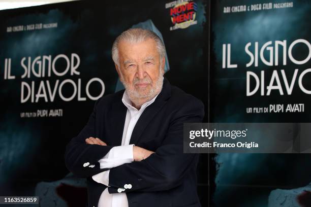 Italian director Pupi Avati attends the photocall of the movie "Il Signor Diavolo" at the NH Hotel on July 22, 2019 in Rome, Italy.
