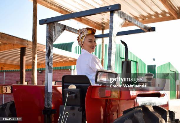 Woman working at a construction site