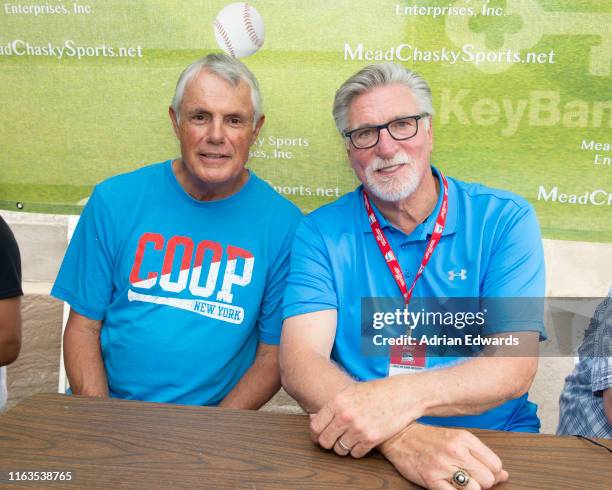 Lou Pinella and Jack Morris on July 21, 2019 in Coopertown New York.