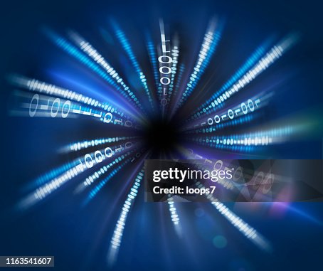 Fast Motion Of Binary Code High-Res Vector Graphic - Getty Images