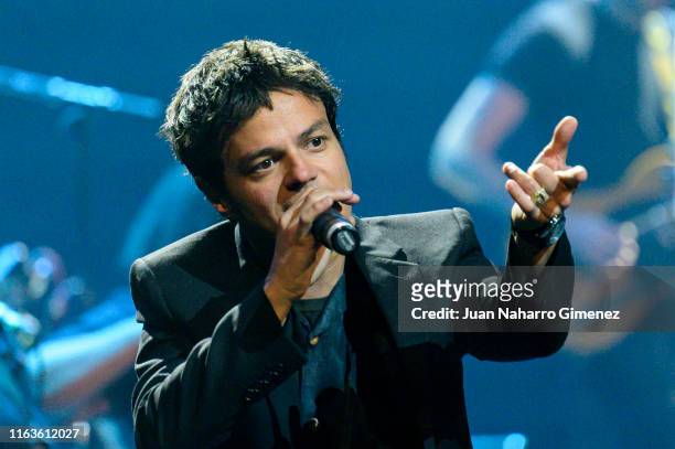 Jamie Cullum performs on stage at Teatro Real on July 22, 2019 in Madrid, Spain.