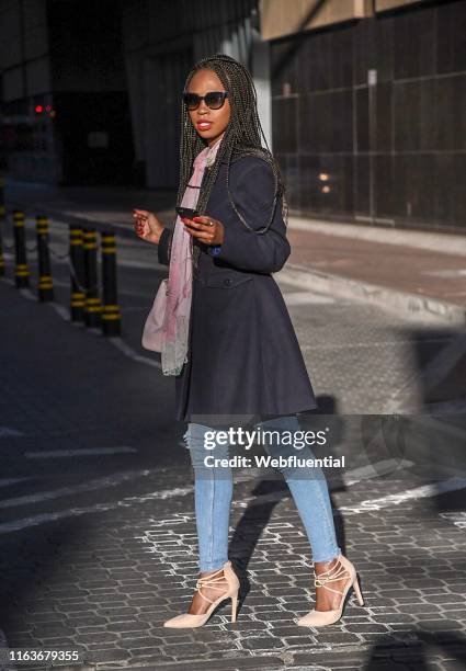 Young women on the way to work