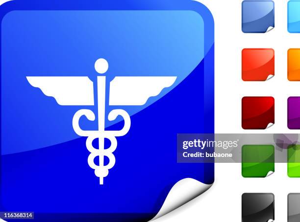 medical caduceus internet royalty free vector art - caduceus stock illustrations