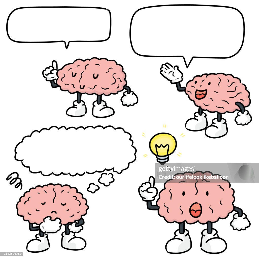 Brain Rods Cartoon Brain Cartoon High-Res Vector Graphic - Getty Images