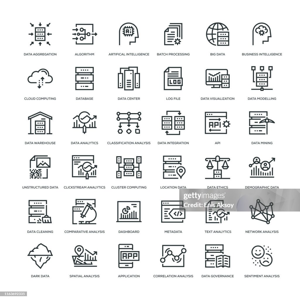 Data Analytics Icon Set