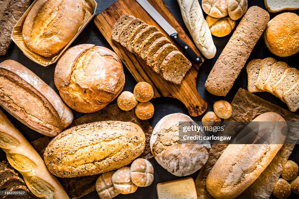 Brotsortiment Hintergrund
