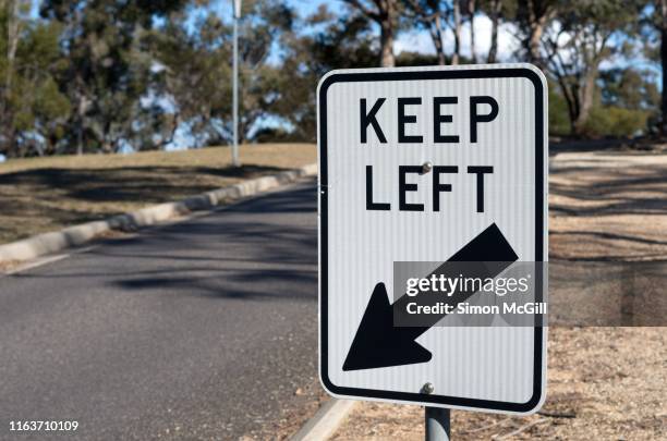 61 Keep Left Road Sign Stock Photos, High-Res Pictures, and Images