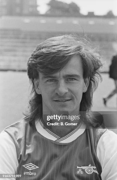 Scottish soccer player Charlie Nicholas of Arsenal FC, UK, 1st August 1984.