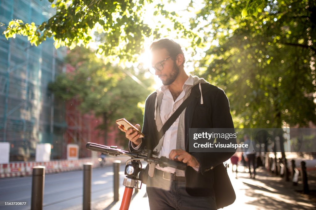 Aktivierung von Elektroroller vom Smartphone
