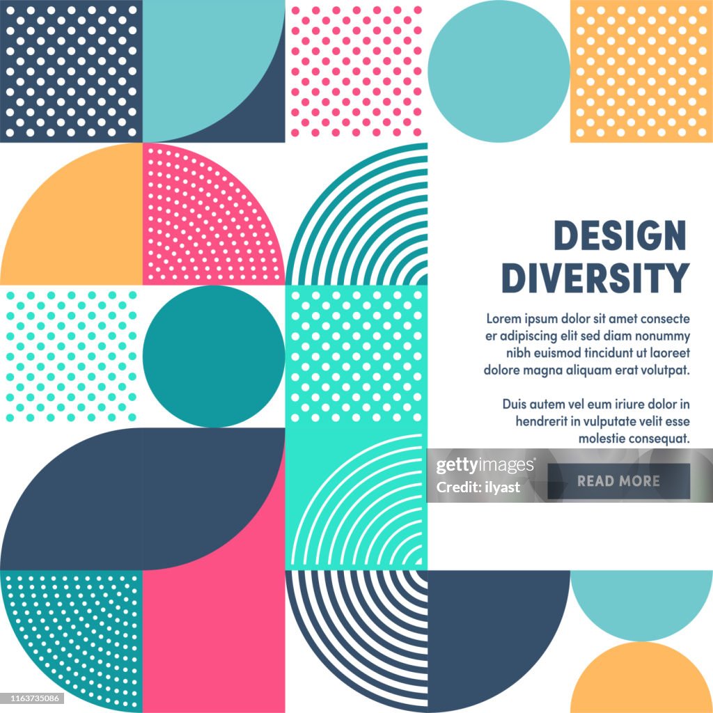 Modern design diversiteit promo banner vector ontwerp