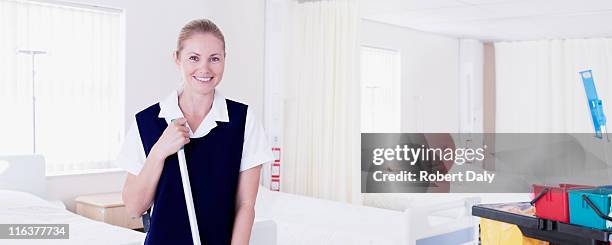 orderly cleaning hospital - hospital cleaning stock pictures, royalty-free photos & images