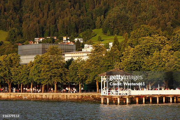 austria, vorarlberg, bregenz, view of lake constance - bregenz stock pictures, royalty-free photos & images