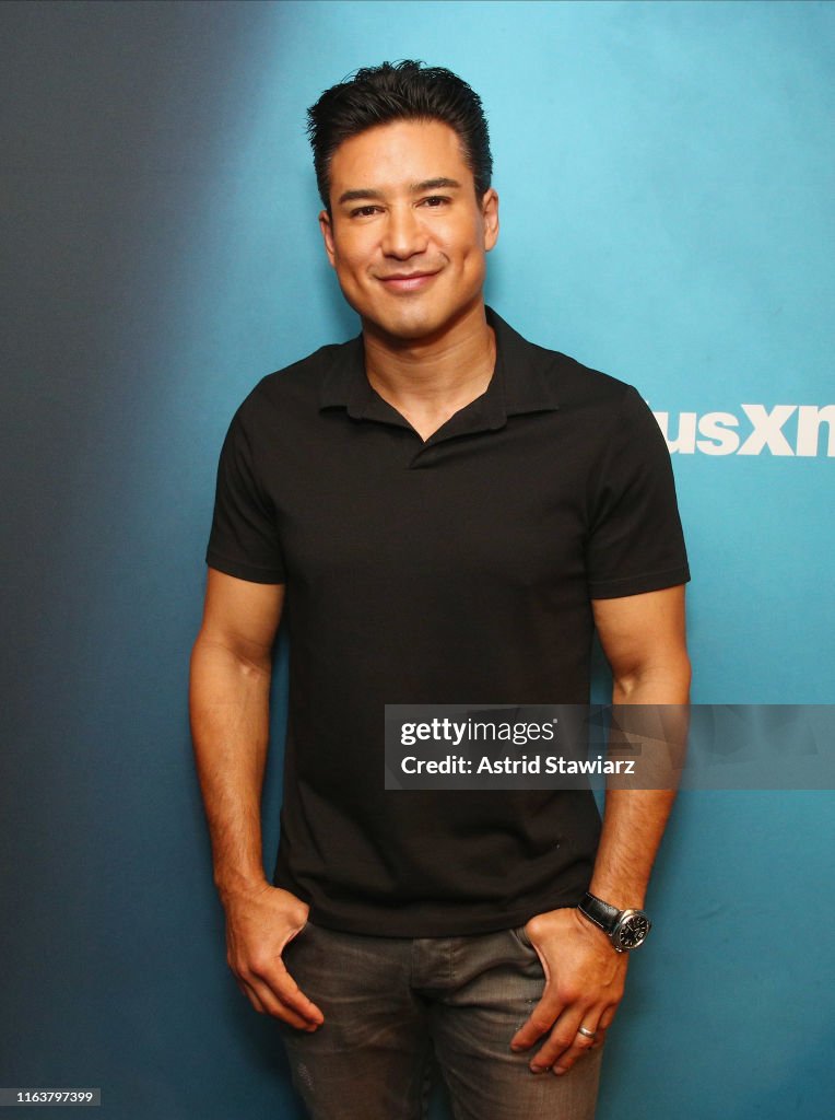 Actor Mario Lopez visits the SiriusXM Studios on July 23, 2019 in New ...