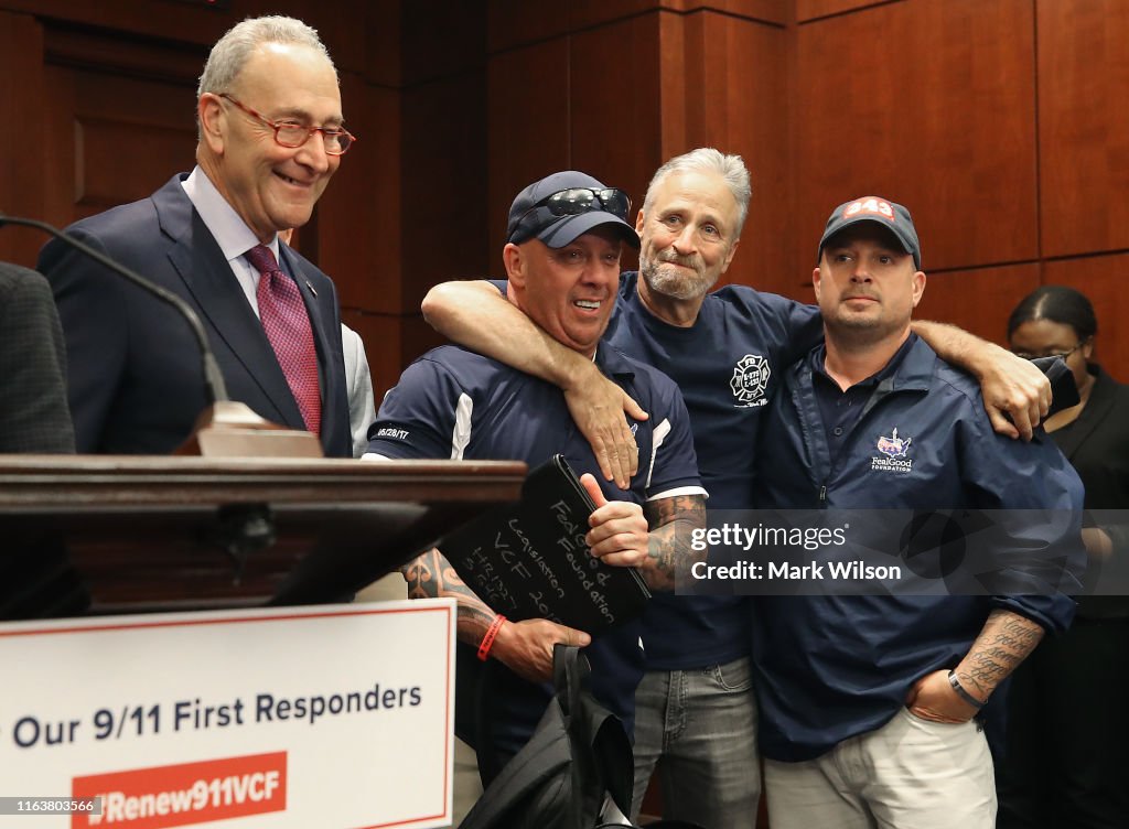 Members Of Congress Hold A Press Conference With 9/11 First Responders After 'September 11th Victim Compensation Fund Act' Vote