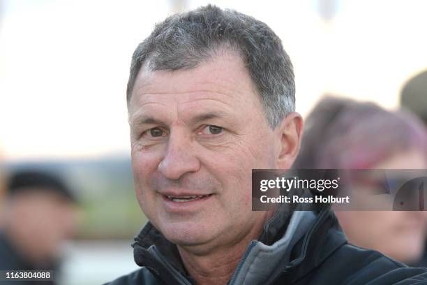 Enver Jusufovic after winning the Laurie Fenton Memorial Get Out Stakes BM58 Handicap at Racing.com Park Synthetic Racecourse on August 25, 2019 in...