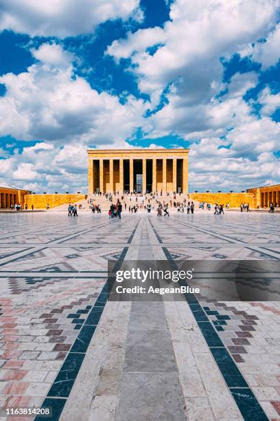 ataturk's mausoleum anitkabir - ataturk mausoleum stock pictures, royalty-free photos & images