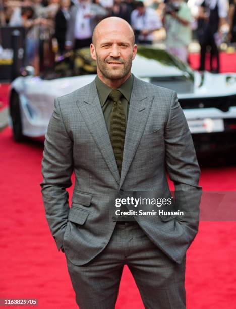 Jason Statham attends the "Fast & Furious: Hobbs & Shaw" Special Screening at The Curzon Mayfair on July 23, 2019 in London, England.