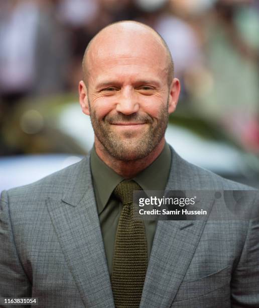 Jason Statham attends the "Fast & Furious: Hobbs & Shaw" Special Screening at The Curzon Mayfair on July 23, 2019 in London, England.