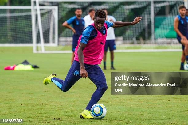 Bouna Sarr during the Olympique de Marseille USA Tour at The George Mason University Patriot Center on July 22, 2019 in Fairfax, Virginia.