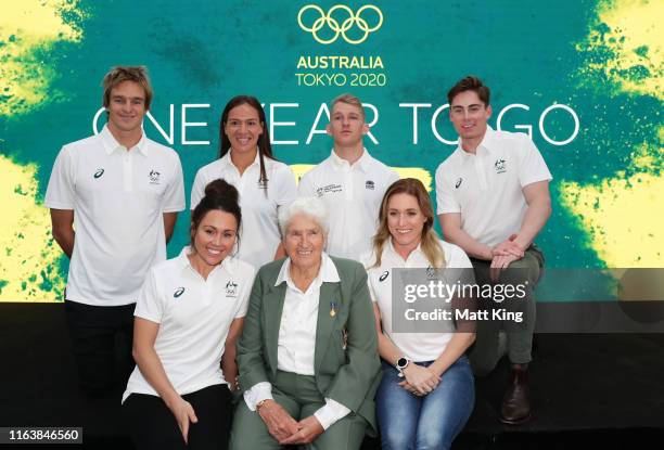 Current and possible future Olympians Ryan Callinan, Evania Pelite, Nathan Katz, Rohan Browning and Chloe Esposito, Dawn Fraser and Sally Pearson...