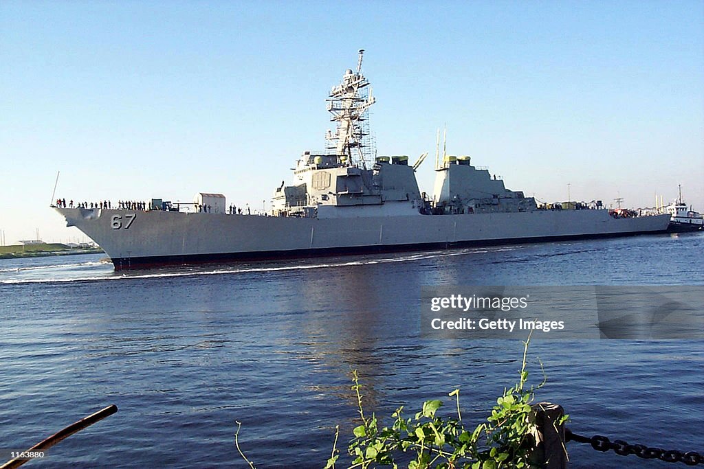 Uss Cole Ribbon The destroyer USS Cole is re-launched September 14, 2001 in the... News ...