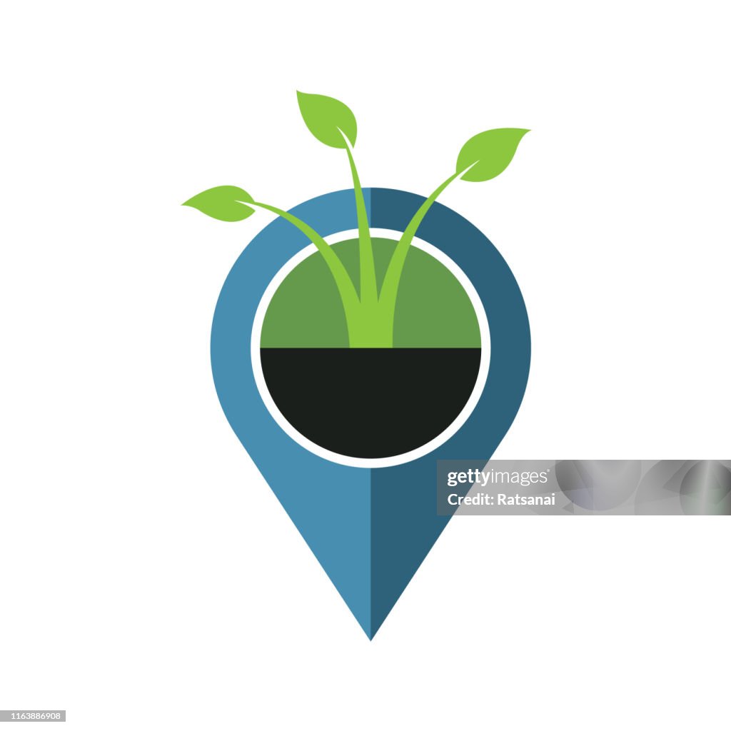 Tree Map Pin Tree Map Pin High-Res Vector Graphic - Getty Images