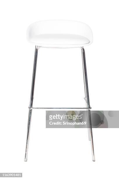 modern chair isolated on white or office interior details - stool stockfoto's en -beelden