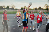 About To Score A Netball Goal!