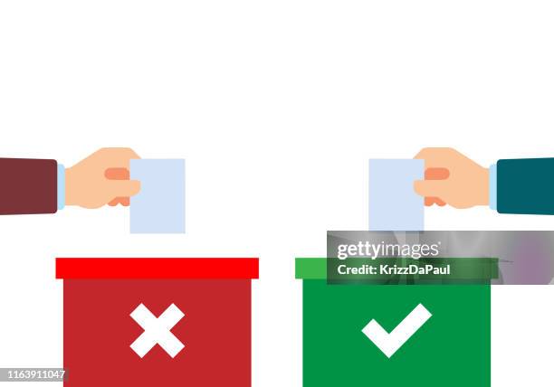 voting - asian optimistic stock illustrations
