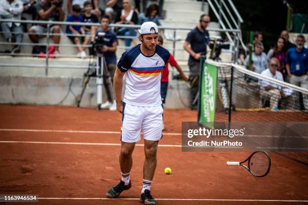 Andrej Martin during the final match between Andrea Collarini and Andrej Martin the Internazionali di Tennis Citta' dell'Aquila in L'Aquila, Italy,...