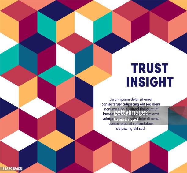 trust insight abstract web banner & ad design - shared responsibility stock illustrations