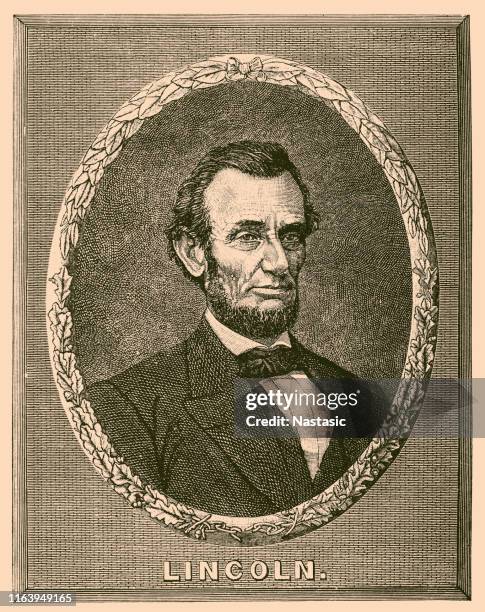 ilustrações de stock, clip art, desenhos animados e ícones de abraham lincoln - formato elíptico