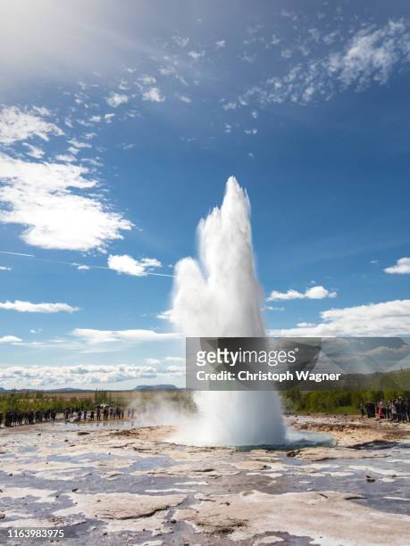 island - geysir - strokkur stock pictures, royalty-free photos & images