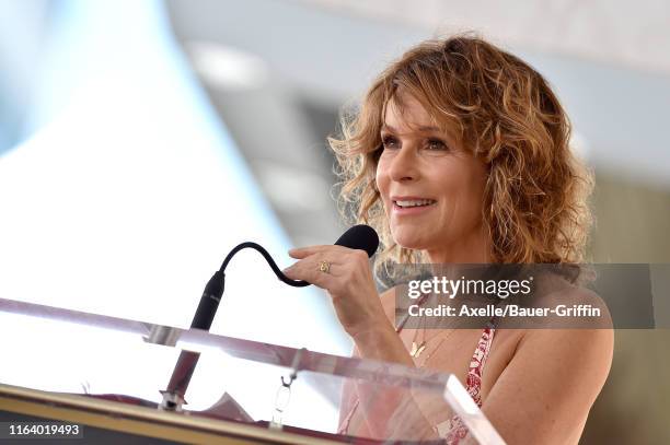 Jennifer Grey attends the ceremony honoring Kenny Ortega with Star on the Hollywood Walk of Fame on July 24, 2019 in Hollywood, California.