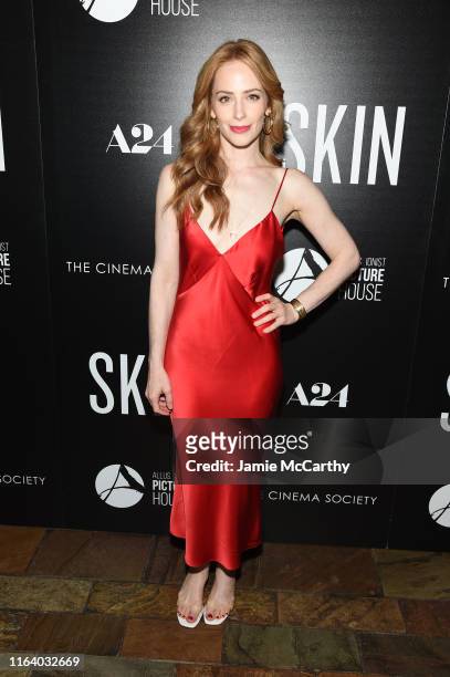 Jaime Ray Newman attends the "Skin" New York Screening at The Roxy Cinema on July 24, 2019 in New York City.