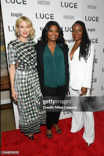 Actors Naomi Watts, Octavia Spencer, and Marsha Stephanie Blake attend the "Luce" New York Premiere at the Whitby Hotel on July 24, 2019 in New York...