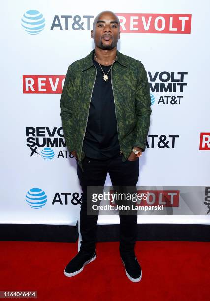 Charlamagne tha God attends Revolt Summit at Kings Theatre on July 24, 2019 in Brooklyn, New York.