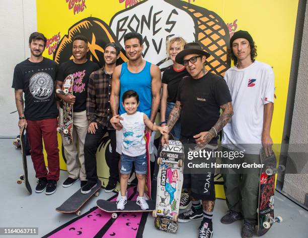 Chris Cole, Cordano Russell, Mario Lopez, Dominic Lopez, Bryce Wettstein, Christian Hosoi and Tom Asta attend the California Milk Processor Board...