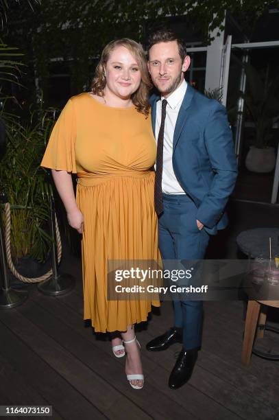 Actors Danielle Macdonald and Jamie Bell attend Allusionist Pictures and Cinema Society's New York special screening of A24's "Skin" after party at...