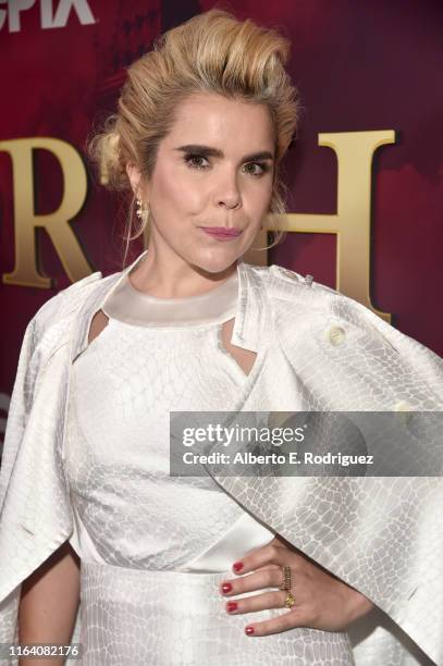 Paloma Faith attends the premiere of Epix's "Pennyworth" at Harmony Gold on July 24, 2019 in Los Angeles, California.