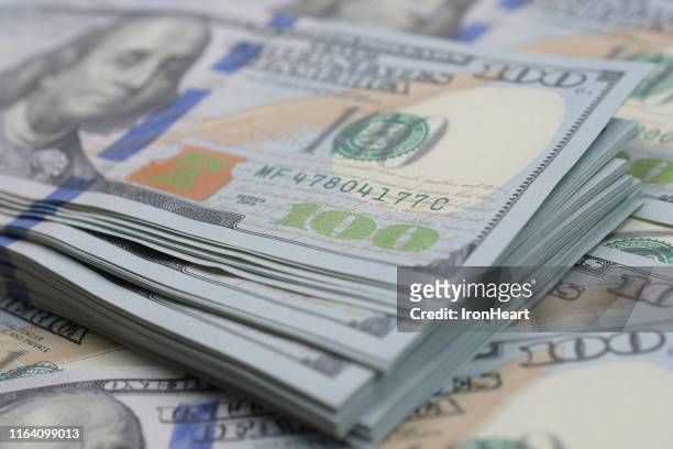 us dollar bank notes. - us paper currency stock pictures, royalty-free photos & images