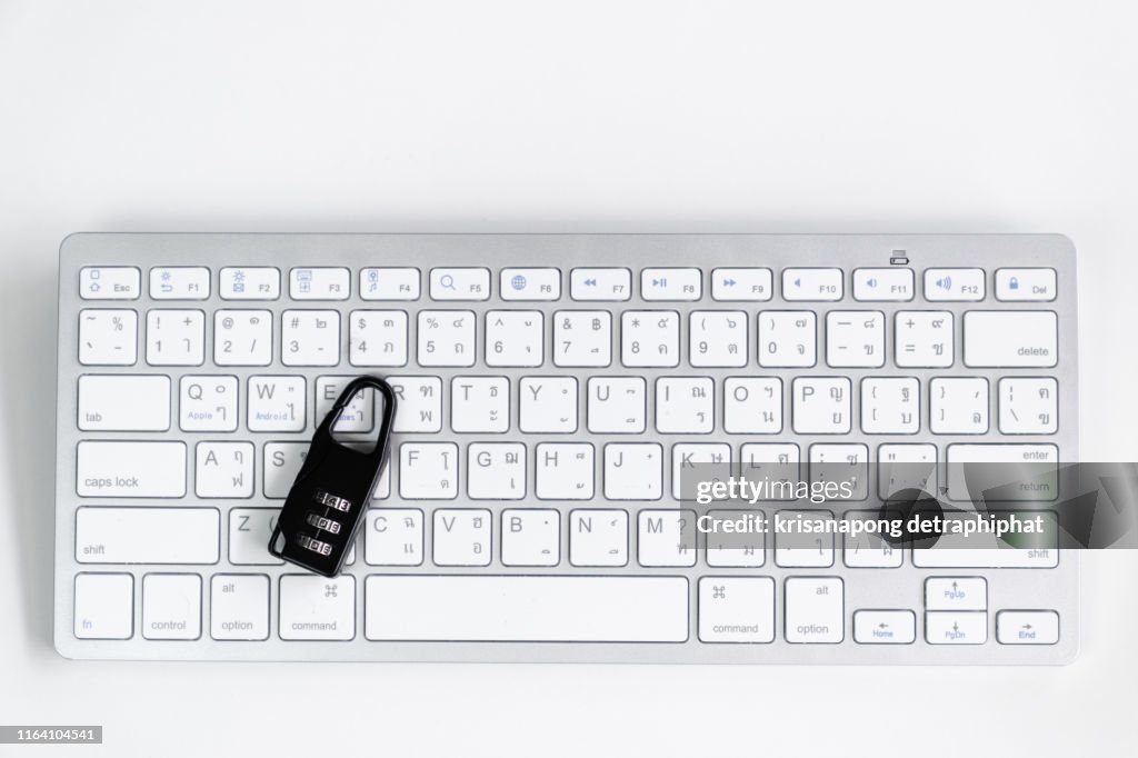 All Lock In Keyboard A Lock On The Board Lock And Keyboard High-Res Stock Photo - Getty Images