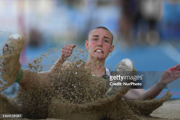 Gaja Wota of WKS Wawel Krakow during Long jump final, on the third day of the 95th Polish Track and Field Championship, in Radom. On Sunday, August...